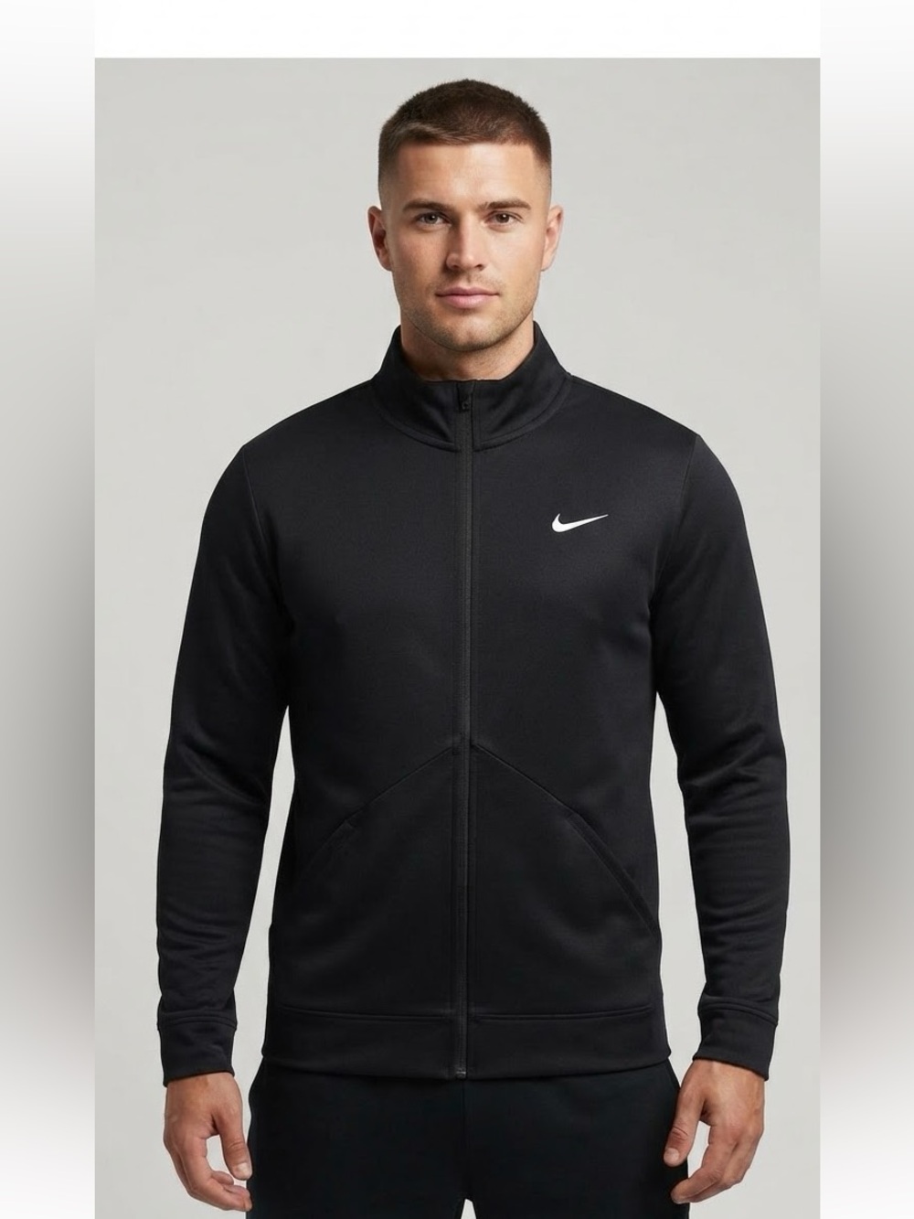 Nike Full-Zip Dri-Fit Performance Jacket -Black - Lightweight